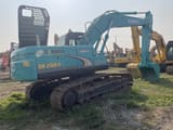 2023 Kobelco SK200D crawler excavator, rear three-quarter view
