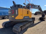 2017 Volvo ECR145EL crawler excavator rear three-quarter view