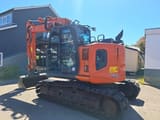 2019 Hitachi ZX135US-6 crawler excavator, rear three-quarter view