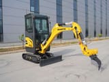 2026 Shantui SE18SR mini excavator, three-quarter view