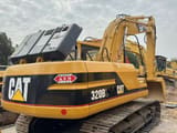 2015 Caterpillar 320BL crawler excavator, rear three-quarter view