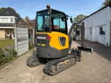2021 Volvo ECR25 Electric crawler excavator, front three-quarter view