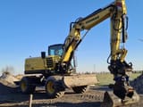 2020 Yanmar B110W wheel excavator, side profile view