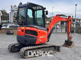 2017 Kubota U27-4 mini excavator, rear three-quarter view
