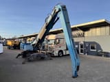 2012 Terex MHL 340 wheel excavator, rear three-quarter view