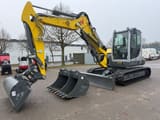 2025 Wacker Neuson ET90 mini excavator, front three-quarter view