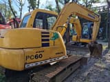 2023 Komatsu PC60-7 excavator, rear three-quarter view