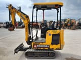 2019 JCB 15C Mini Excavator, side profile view