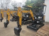 2021 Sany SY16C mini excavator, front three-quarter view