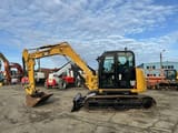 2015 Caterpillar 308E2CR mini excavator, side view