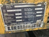 2002 Liebherr A924C material handler identification plate