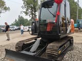 2023 Hitachi ZX70 mini excavator, front three-quarter view