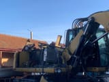 2011 Caterpillar M318D wheel excavator engine compartment view