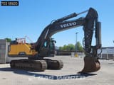 2018 Volvo EC380ENL crawler excavator, rear three-quarter view