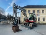 2017 Takeuchi TB295W wheel excavator, side profile view
