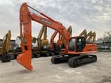 2023 Doosan DX300LC crawler excavator, front three-quarter view