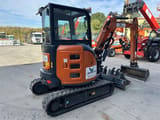 2023 Hitachi ZX33U-6 mini excavator, rear three-quarter view