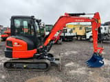 2023 Kubota KX037-4 mini excavator, side profile view