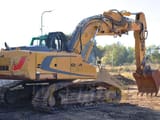2009 Liebherr R914C crawler excavator, rear three-quarter view