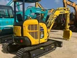 2024 Komatsu PC30 MR mini excavator, rear three-quarter view