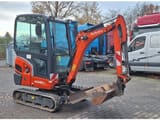 2014 Kubota KX018-4 mini excavator, front three-quarter view
