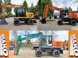 2012 Hitachi ZX140W-3 wheel excavator side view