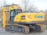 2023 XCMG XE300E crawler excavator, rear three-quarter view