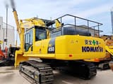2019 Komatsu PC450-8 crawler excavator rear three-quarter view