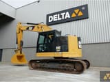2017 Caterpillar 325FL crawler excavator, side view