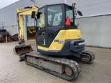 2017 Yanmar VIO80-1A mini excavator, rear three-quarter view