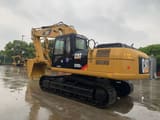 2020 Caterpillar 325D2L crawler excavator, rear three-quarter view