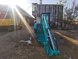 2019 Kobelco SK55 mini excavator, front view with boom retracted