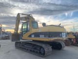2005 Caterpillar 322C LME crawler excavator rear three-quarter view