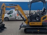 XCMG XE27E mini excavator, side view