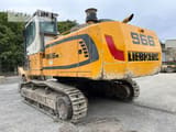 2017 Liebherr R966 crawler excavator rear three-quarter view