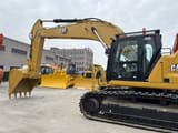 2023 Caterpillar 345GC crawler excavator, side profile view