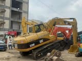 2016 Caterpillar 320C crawler excavator, rear three-quarter view