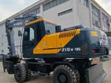 2022 Hyundai 210W-9S wheel excavator, rear three-quarter view