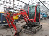2014 Yanmar VIO25-4 mini excavator, front three-quarter view