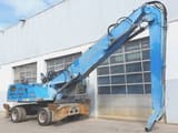 2015 Fuchs MHL340 E material handler, side profile view