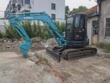 2018 Kobelco SK55 crawler excavator, side profile view