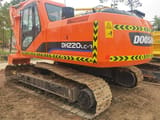 2020 Doosan DH220LC-7 crawler excavator rear three-quarter view