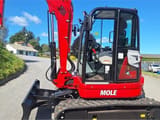 Mole M60ZT mini excavator, side view