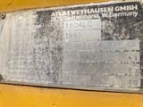 1993 Atlas 1804 LC crawler excavator identification plate