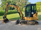 2022 Caterpillar 304-07 mini excavator, side view