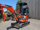 2022 Kubota U17-3 mini excavator, front three-quarter view