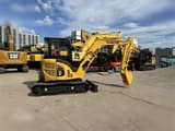 2016 Komatsu PC55MR-2 mini excavator, side view