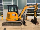 2021 Caterpillar 304E2 mini excavator, side view
