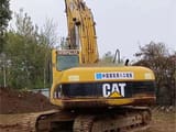 2018 Caterpillar 320C crawler excavator, rear three-quarter view