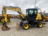 2021 Yanmar B95W wheel excavator, side profile view